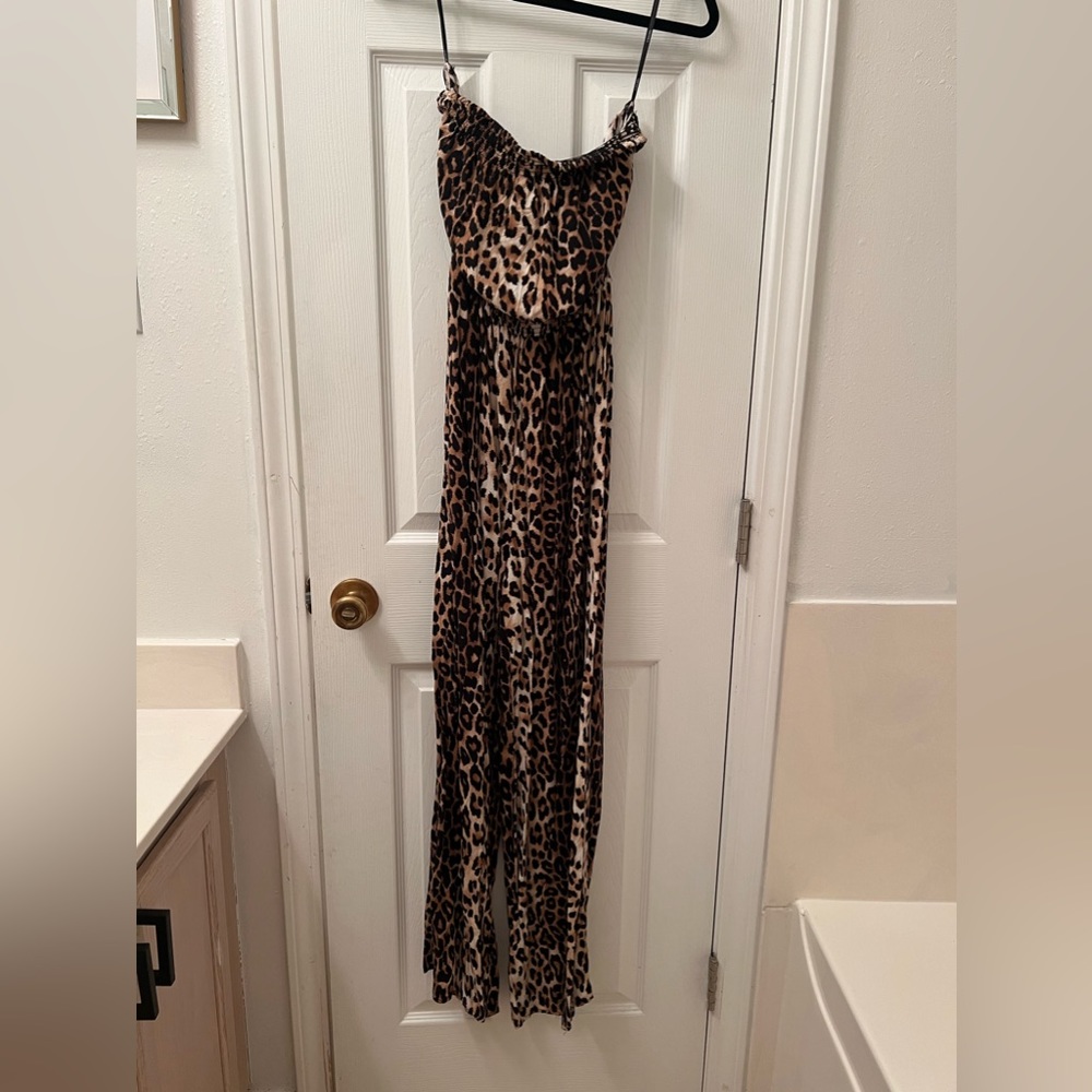 Forever 21 Animal Print Jumpsuit